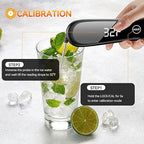 Digital Meat Thermometer 180° Rotate Temp Probe 1 Sec Instant Read Thermometer for Cooking IP67 LED Screen Waterproof Thermometer for Kitchen, BBQ, Fry, Grill, Candy