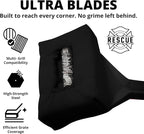 Grill Rescue BBQ Replaceable Scraper Cleaning Head, [Rescue-Upgraded], Bristle Free, Durable and Unique Scraper Tools for Cast Iron or Stainless-Steel Grates, Barbecue Cleaner (Ultra Pro Head)