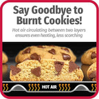 GoodCook AirPerfect Non-Stick Air Insulated 16” x 14” Cookie Sheet - Carbon Steel Cooking Pans, No Burn Insulation Bakeware, Cookie Sheets for Baking, Oven Pan Set