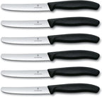 Victorinox 6.7833.6US1 sadf Swiss Classic 6-Piece Steak Knife Set, 4-1/2-Inch Serrated Blades with Round Tip, 4-Inch