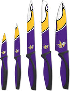 The Sports Vault NFL Minnesota Vikings 5-Piece Kitchen Knife Set