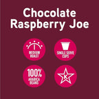 Joe Knows Coffee Single Serve Cups Pods and Capsules, Chocolate Raspberry, 48 Count