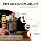 Sourdough Starter Kit, 26PCS Sourdough Bread Baking Supplies, Including a Sourdough Starter Jar (34OZ), Silicone Banneton Bread Proofing Basket Set of 2 (Silver cover, Large glass mouth)