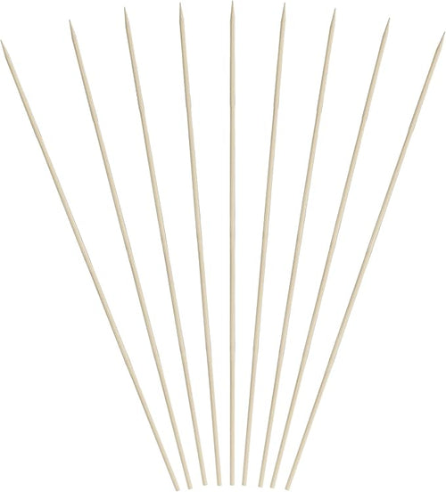 1600 Count | KingSeal Natural Bamboo Wood Grilling Skewers, 9 Inches x 2.5mm Diameter, for Shish Kebabs, BBQ, and Fruit Arrangements, Bulk Pack - 16 Packs x 100 Skewers