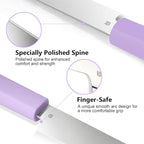 3.5 Inch Paring Knife, AR-RPM9 Steel Fruit Vegetable Knife with Ergonomic ABS Handle Oak Sheath, Ultra Sharp Kitchen Knife for Peeling Coring Cutting, Gift for Home Chefs