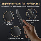 Steak Knives Set of 12, 4.7 Inch Straight Edge Meat Knives, Dishwasher Safe by SGS Cerf, Super Sharp for Precise Cutting, Non-stick Blade & Anti Rust, Easy to Maintain Ideal for Restaurant