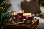 WoodWick Smoked Walnut & Maple Holiday Candle Gifts for Women and Men, 9.7 oz Medium Hourglass Candle with Crackling Wick