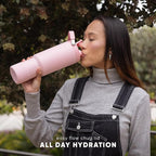 Simple Modern Trek Pivot | 40oz Flip Straw Tumbler with Handle | Water Bottle & Boot | Interchangeable Straw & Chug Lids | Insulated Stainless Steel Jug | Gym Sports Outdoors | Bellini