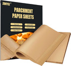 Parchment Paper Baking Sheets for Emeril Lagasse 26 QT Extra Large Air Fryer, 11x10 Inch Non-Stick Precut Baking Parchment for Air Fryer Steaming Bread Cup Cake Cookie and More