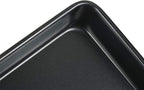 11 Inch Baking Sheets Pan Nonstick Set of 2, Walooza 2-inch Deep Baking Trays, 11X9 Inch Cookie Sheet Replacement Toaster Oven Tray, Non Toxic & Heavy Duty & Easy Clean