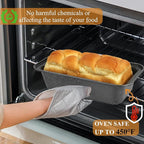 8x4 Loaf Pan - Carbon Steel Bread Baking Pans for Homemade Bread Banana Bread, Sourdough, Pound Cake | Nonstick, Oven Safe, Easy Release