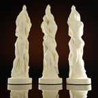 Couple Resin Mold Couple Portrait Silicone Wave Spiral Candle Mold - Silicone Resin Casting Molds for Candle & Resin & Soap Craft Supplies
