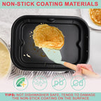 FG551 Griddle Pan & Roast Rack for Ninja FG551/DG551 Smart XL 6-in-1 Indoor Grill Accessories, Non-Stick Grill Plate & Stainless Steel Grill Steamer Rack for Ninja Foodi XL Air Fryer Accessories