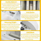 TECHTONGDA Commercial Dough Divider Rounder Machine Manual 18PCS Dough Cutter Hand Press Bread Bakery Dough Dividing Machine