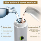 Portable Coffee Maker, Espresso Machine for camping, Travel Coffee Maker with USB-C, 3-in-1 Small Espresso Machine with Ground Coffee & Capsules (NS＆DG) for RV, Hiking, Office(Silver)