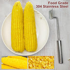 Corn Peeler, Corn on the Cob Remover, Suitable for Home Kitchens, Restaurant Chefs, Outdoor Dining Enthusiasts, Fast and Safe, (2 Pcs)