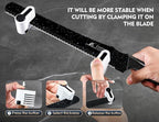 2025 Upgrade Bread Knife for Homemade Bread, World‘s 1st Double Serrated Knife with 5 Thickness Adjustable Slicing Guide, Stainless Steel Bread Cutter, Razor Sharp for Sourdough, Black