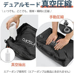 Vacuum Bags for Travel Luggage with Wireless Pump, Compression Bags for Carry On Suitcases and Backpack, Vacuum Seal Packing cube for Cloth Packing (1PC + PUMP)