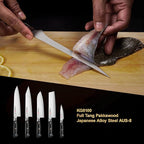 7 Inch Fillet Knife for Fish, Japan AUS-8 Alloy Steel Boning Knife for Meat with Full-Tang Pakkawood Handle, Kitchen Knives with Premium Gift Box (Classic Series)