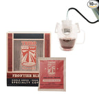 Tribo Coffee Single-Serve Portable Pour Over Drip Coffee - Frontier Blend - 10 Servings (Dark Roast)