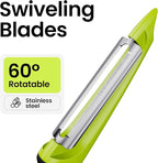 Vegetable Peeler, Swivel Potato Peelers with Handle, Green