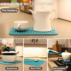 Joyhalo Silicone Trivet Mats Pot Holder Hot Pads Plate Holder Gripper Pad Garlic Peeler Drying Mat Coasters