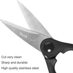 Wanbasion 16pcs Black Kitchen Knife Set with Block, Stainless Steel Knives Set for Kitchen, Professional Chef Knife Sets for Kitchen with Sharpener Acrylic Block