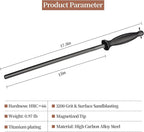 Efficient 12 Inch Honing Steel Sharpening Rod Knife Sharpener Steel For Kitchen Knives High Hardness, Honing Rod With Gift Box