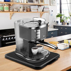 Kitchen Appliance Sliding Tray,Coffee Maker Rolling Tray Sliding Tray for Kitchenaid Mixer Under Cabinet Appliance Organizer Toaster Blender Air Fryer Storage Moving Slider (Steel, 11.7" Wx 13.8"D)