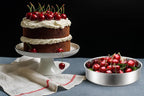Leonyo 2 Pack Cake Pans 9Inch Round, Stainless Steel Circle Layer Cake Pans Set for Baking, Metal Round Baking Tins for Wedding Party, Dishwasher Oven Safe