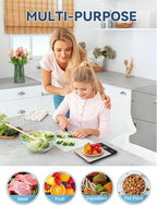JOYHILL 22lb Food Scale, Digital Kitchen Scale Food Ounces and Grams Premium Stainless Steel Food Weight Scale with LED Display, Batteries Included