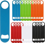QTLCOHD 24 Pack Flat Bottle Opener 7 Inch Stainless Steel Bottle Openers Bulk Colorful Beer Bottle Opener Bartender for Kitchen Bar or Restaurant