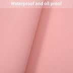 Leather Desk Mat,1.8mm Thick,15.75x63 Inch Desk Cover,Pink Desk Mat,Desk Protector Mat,Dresser Cover Top,Desktop Cover,Dresser Cover Top for Bedroom(Pink+Silvery,15.75x63)