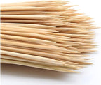 200PCS 12 inch Bamboo Skewers for Wooden Sticks， BBQ，Appetiser，Fruit，Cocktail，Kabob，Chocolate Fountain，Grilling，Kitchen，Crafting and Party. Φ=3mm, More Size Choices 6"/8"/10"/12"/36"