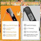 Meat Thermometer Digital Instant Read Food Thermometer for Cooking, Waterproof Kitchen Thermometers with Backlight, Magnet, Auto-Rotating, BBQ Thermometer for Grill Smoker Oil Fry Candy Thermometer