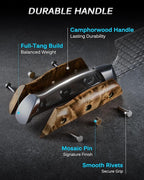 KYOKU 3.5" Paring Knife with Non-Stick Koi Scale Pattern, Japanese VG10 Stainless Steel Small Chef Knife with Sheath & Gift Box, Shogun Koi Series Full Tang Peeling Knife with Camphorwood Handle