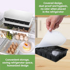 FANYITY Bpa Free Silicone Ice Cube Trays 4-Pack with Locks lids,Easy Release Ice Molds for Freezer,Perfect for Cocktails, Whiskey, Coffee