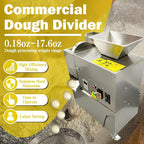 TECHTONGDA Electric Dough Divider Commercial Quantitative Dough Cutter 5g-500g Stainless Steel Pastry Piece Cutter Compact Dough Divider 1500W 110V