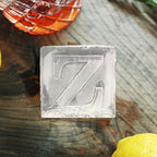 Letter Z Monogram Ice Cube Mold Custom Ice Cube Mold 2 Inch Big Initials Silicone Ice Cube Tray Gifts for DAD Gifts for Him