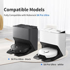 23 PCS Accessories Kit Compatible with Roborock S8 Pro Ultra Robot Vacuum Cleaner,6 Side Brushes,4 HEPA Filters,4 Dust Bags,1 Cleaning Brush,2 Main Brushes,4 Mop Pads,2 Tools
