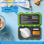 AMIR Professional Digital Mini Scale, 20g-0.001g Pocket Scale, Electronic Smart Scale with 20g Calibration Weight (Battery/Tweezers Included)