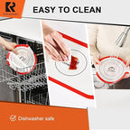 Cook's Aid 2 Pcs Silicone Bread Sling for Dutch Oven, Non-Stick Bread Baking Mat Set, Reusable Sourdough Bread Sling with Long Handles for Easier Transfer for Dough