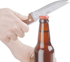 Final Touch Bar Knife & Zester Set - Multi-Function Design for Effortless Cocktail Prep - Adjacent Edge Handle, Stainless Steel Blade, Bottle Opener, and Zester Included (FTA2110)