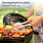 8 Pack Serving Tongs by Tcoin, 12 Inch Functional Tongs for Serving Food at Parties and Get-togethers, Versatile and Durable