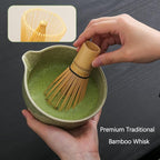 TANG PIN 10Pcs Matcha Whisk Set, 15 OZ Matcha Bowl, Matcha Whisk and Stand, Scoop, Sifter, Spoon, Coaster, Cleaning Brush and Tea Towel, Perfect Matcha Kit for Tea Ceremony