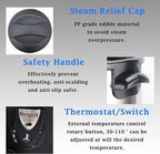 Commercial Electric Kettle Warmer Stainless Steel Hot Water Dispenser Hot Water Boiler And Warmer with Faucet Quick-Temp or Boil for Tea Coffee 1500W 6 Liter Capacity