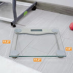 Bathroom Scale for Body Weight, NUTRI FIT Digital Weighing Scale Accurate Electric Weight Loss Watcher Scale, 330 lb Capacity, Step on Technology with AAA Batteries, Birthday Gifts