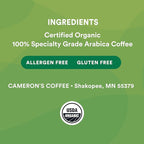 Cameron's Coffee Roasted Whole Bean Coffee, Organic Scandinavian Blend, 4 Pound