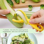 Senbowe Upgrade Potato Peeler for Kitchen, 6PCS Stainless Steel Vegetable Peeler, I and Y Veggie Food Peeler for Apple Fruit Carrot Zucchini Cucumber,Good Grip Makes Peeling Very Easy