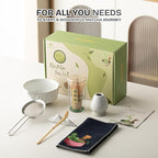 7 PCS Matcha Whisk Kit with Bowl & Scoop, Bamboo Whisk and Sifter, Traditional Japanese Tea Set for Matcha Lovers – Complete Matcha Gift Kit (White)